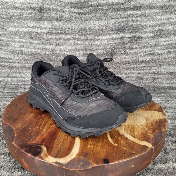 Merrell Moab‎ Speed Black Waterproof Hiking Shoes Black Men's Size 6 - Picture 1 of 9